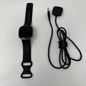 Fitbit Sense Fitness Tracker Smartwatch FB512 GPS Heart Rate Black Gold